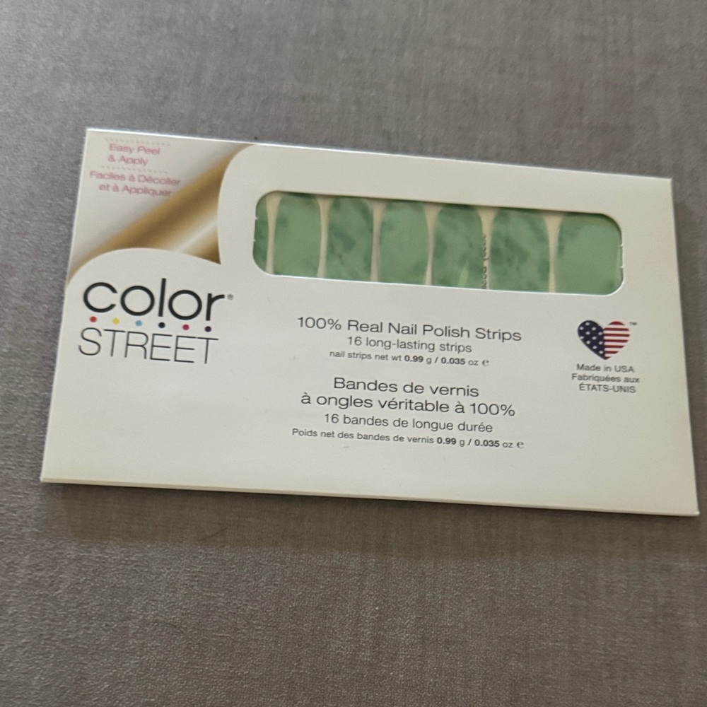 Color Street Mint Green Nail Strips Jadey Business